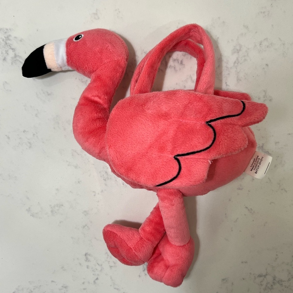 Pink Flamingo Plush bag - Picture 4 of 9